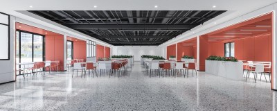 现代食堂3D模型下载